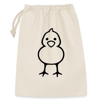 Chick - Geschenkbeutel aus Baumwolle (30 x 45 cm) - Natur - Vorne