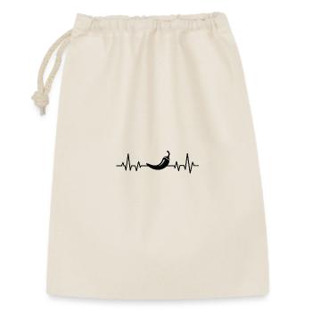 Battement de cœur avec pression de piment - Sac cadeau 30 x 45 cm - nature - Devant