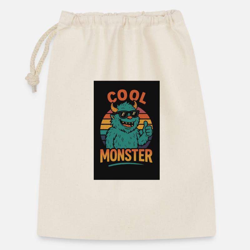 Cool Monster - Gift Bag 30 x 45 cm - nature