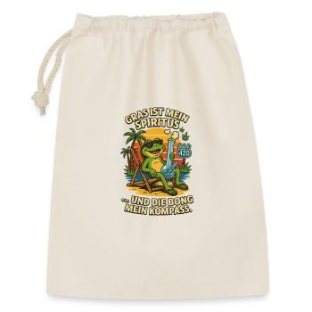 Grenouille sur la plage : Bong & Route 420 - Sac cadeau 30 x 45 cm - nature - Devant