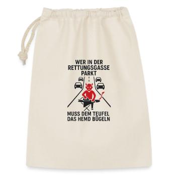 Teufel in der Rettungsgasse : Parking - Sac cadeau 30 x 45 cm - nature - Devant