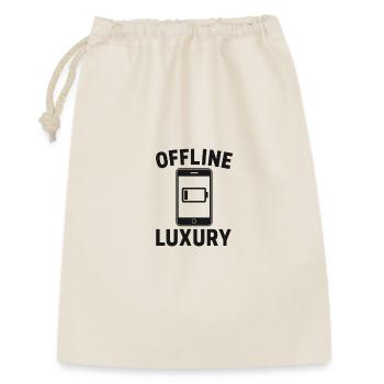 Offline Luxus Motiv - Geschenkbeutel aus Baumwolle (30 x 45 cm) - Natur - Vorne
