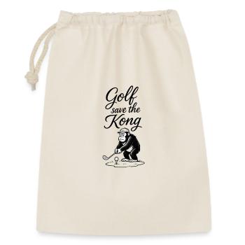 Golf rettet den Kong - Geschenkbeutel aus Baumwolle (30 x 45 cm) - Natur - Vorne