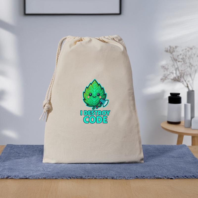 Green Leaf Code Warrior Gift Bag 30 x 45 cm