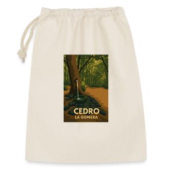 Cedro La Gomera - Geschenkbeutel aus Baumwolle (30 x 45 cm) - Natur - Vorne
