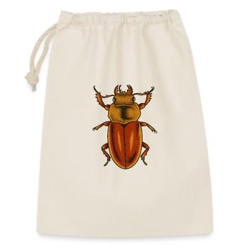 Kunstdruck „Crimson Bug“ - Geschenkbeutel aus Baumwolle (30 x 45 cm) - Natur - Vorne