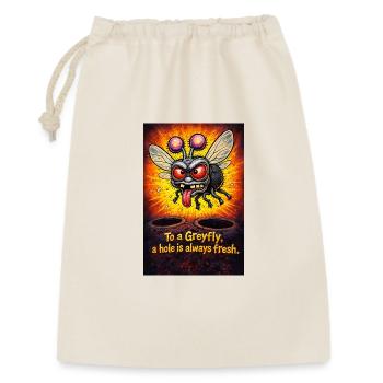 To a Greyfly, a hole is always fresh - Gift Bag 30 x 45 cm - nature - Front