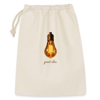 Ampoule Edison vintage : excellente idée - Sac cadeau 30 x 45 cm - nature - Devant