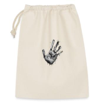Powder Handprint Grayscale - Gift Bag 30 x 45 cm - nature - Front