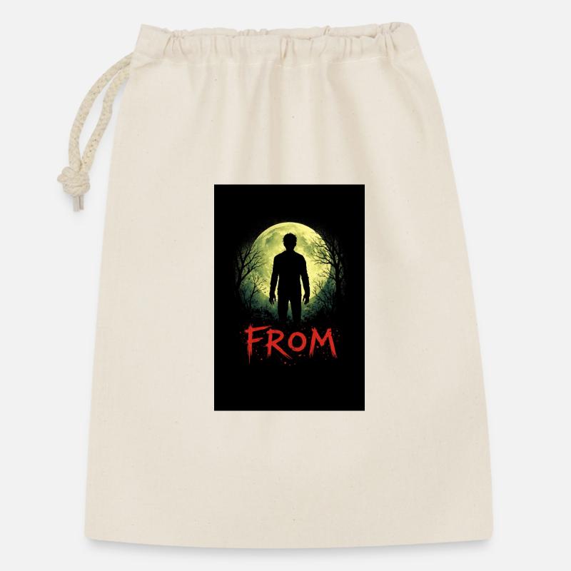 Mondlichtschatten - Geschenkbeutel aus Baumwolle (30 x 45 cm) - Natur