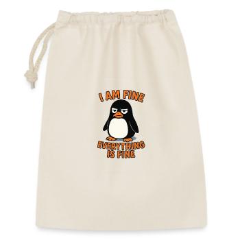 Calm penguin everything is fine - Gift Bag 30 x 45 cm - nature - Front