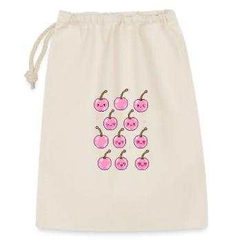 Kawaii cherries in pink - Gift Bag 30 x 45 cm - nature - Front