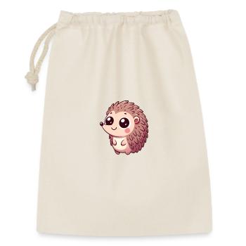 Loving Hedgehog Motif for Kids Clothes - Gift Bag 30 x 45 cm - nature - Front
