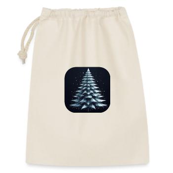Christmas Tree Fir Tree Polygons Green - Gift Bag 30 x 45 cm - nature - Front