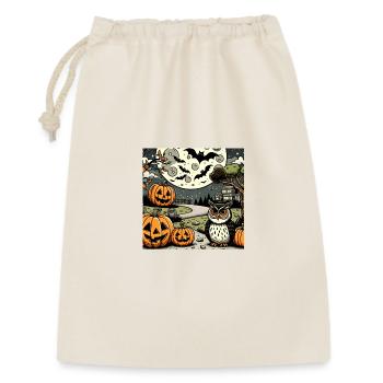 Halloween Design - Geschenkbeutel aus Baumwolle (30 x 45 cm) - Natur - Vorne