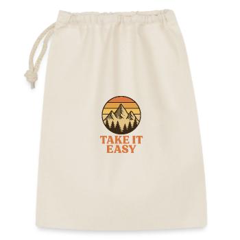 Take it easy− Saying for hiking enthusiasts - Gift Bag 30 x 45 cm - nature - Front