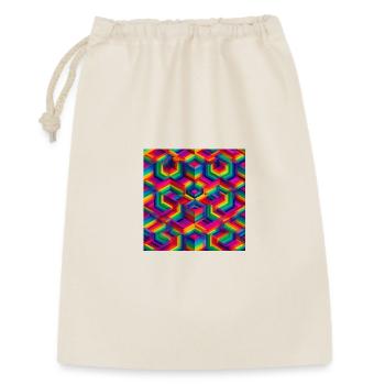 Illusion 3D géométrique colorée - Sac cadeau 30 x 45 cm - nature - Devant