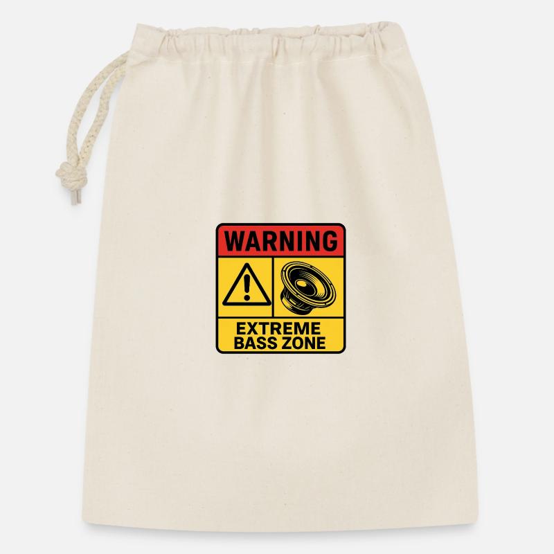 Extreme Bass Zone Warning - Gift Bag 30 x 45 cm - nature