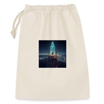 Glowing skyscraper at night - Gift Bag 30 x 45 cm - nature - Front