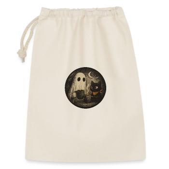 Nocturnal Meeting with Ghost Cat - Vintage Des - Gift Bag 30 x 45 cm - nature - Front