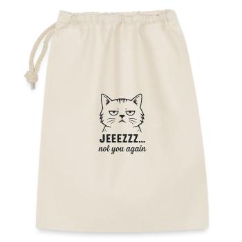 Sarcastic Cat – Jeezzz not you again - Gift Bag 30 x 45 cm - nature - Front