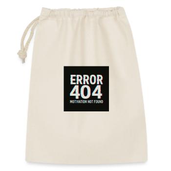 Motivation 404 Glitch Retro - Geschenkbeutel aus Baumwolle (30 x 45 cm) - Natur - Vorne