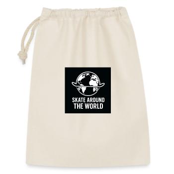 Patiner autour du monde - Sac cadeau 30 x 45 cm - nature - Devant
