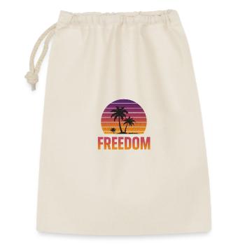 Freedom Sunset - Geschenkbeutel aus Baumwolle (30 x 45 cm) - Natur - Vorne