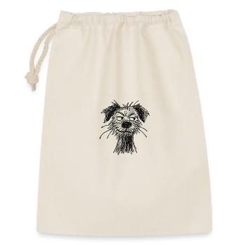 Sketch Dog Portrait Mischievous - Gift Bag 30 x 45 cm - nature - Front
