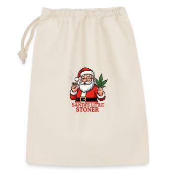 Santas Kleiner Stoner - Geschenkbeutel aus Baumwolle (30 x 45 cm) - Natur - Vorne