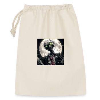 Morts-vivants au clair de lune – Zombie sous la pleine lune - Sac cadeau 30 x 45 cm - nature - Devant