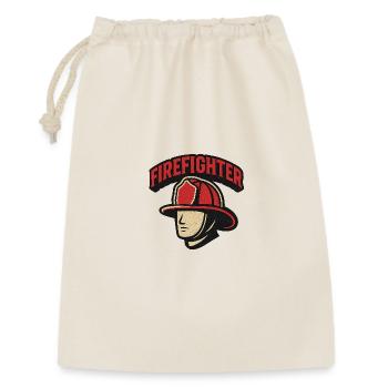 Firefighter Hero Retro - Gift Bag 30 x 45 cm - nature - Front