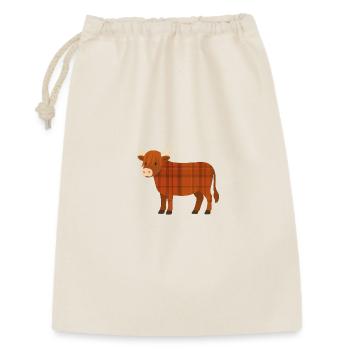 Warm tartan cow - Gift Bag 30 x 45 cm - nature - Front