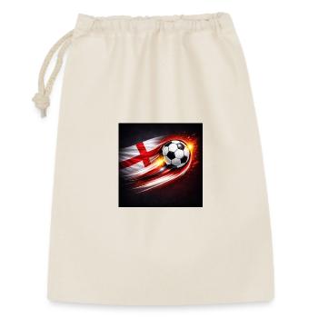 Flying football with flag breeze - Gift Bag 30 x 45 cm - nature - Front