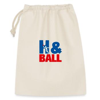 Graphismes sportifs de handball H&Ball - Sac cadeau 30 x 45 cm - nature - Devant