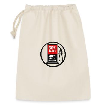 60% de taxes - Sac cadeau 30 x 45 cm - nature - Devant