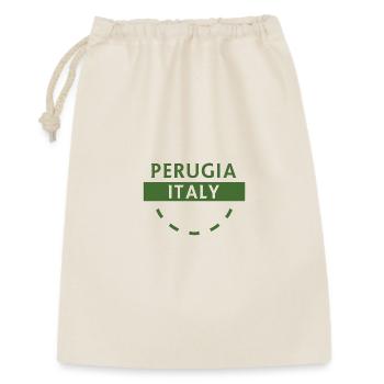 Pérouse, Italie, Emblème vert - Sac cadeau 30 x 45 cm - nature - Devant