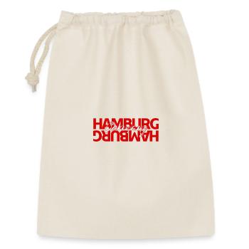 Hamburg Germany Bold Typography - Geschenkbeutel aus Baumwolle (30 x 45 cm) - Natur - Vorne