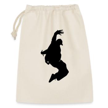 B-Boy Silhouette – Breakdance Freeze - Sac cadeau 30 x 45 cm - nature - Devant