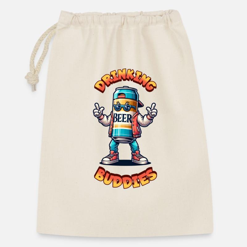 Drinking Buddies - Gift Bag 30 x 45 cm - nature