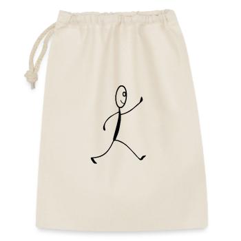Figure en course - Sac cadeau 30 x 45 cm - nature - Devant