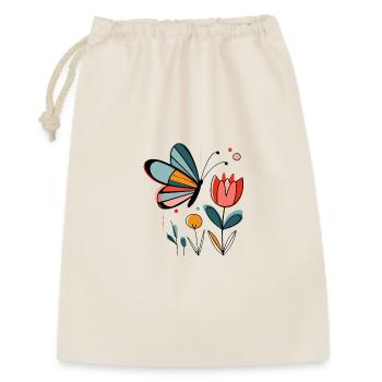 Spring motif butterfly with flowers - Gift Bag 30 x 45 cm - nature - Front