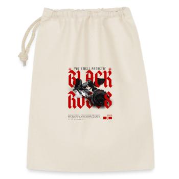 Rebellious black rose with statement - Gift Bag 30 x 45 cm - nature - Front