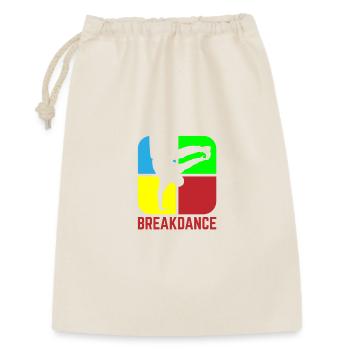 Breakdance - Geschenkbeutel aus Baumwolle (30 x 45 cm) - Natur - Vorne