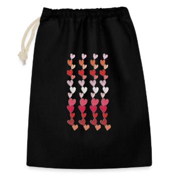 heart chain tissue - Gift Bag 30 x 45 cm - black - Front