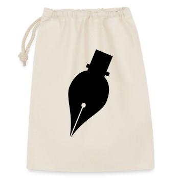 Writing pen or ink pen logo for writer - Gift Bag 30 x 45 cm - nature - Front