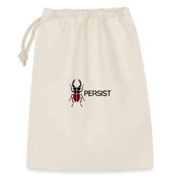 Hirschkäfer – Persist - Geschenkbeutel aus Baumwolle (30 x 45 cm) - Natur - Vorne