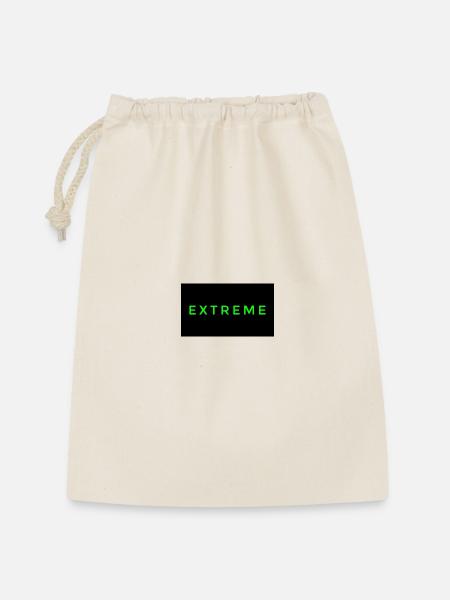 Auffälliges Extreme-Logo - Geschenkbeutel aus Baumwolle (30 x 45 cm) - Natur