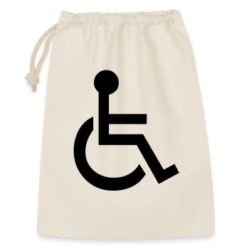 Disabled Wheelchair Symbol - Gift Bag 30 x 45 cm - nature - Front
