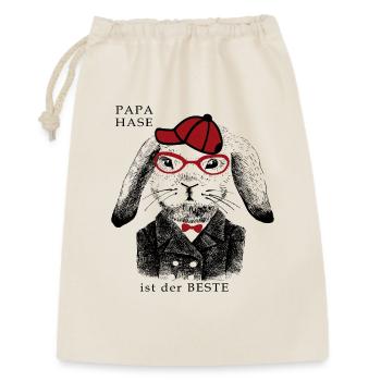 PAPA HASE est la meilleure journée des hommes - Sac cadeau 30 x 45 cm - nature - Devant
